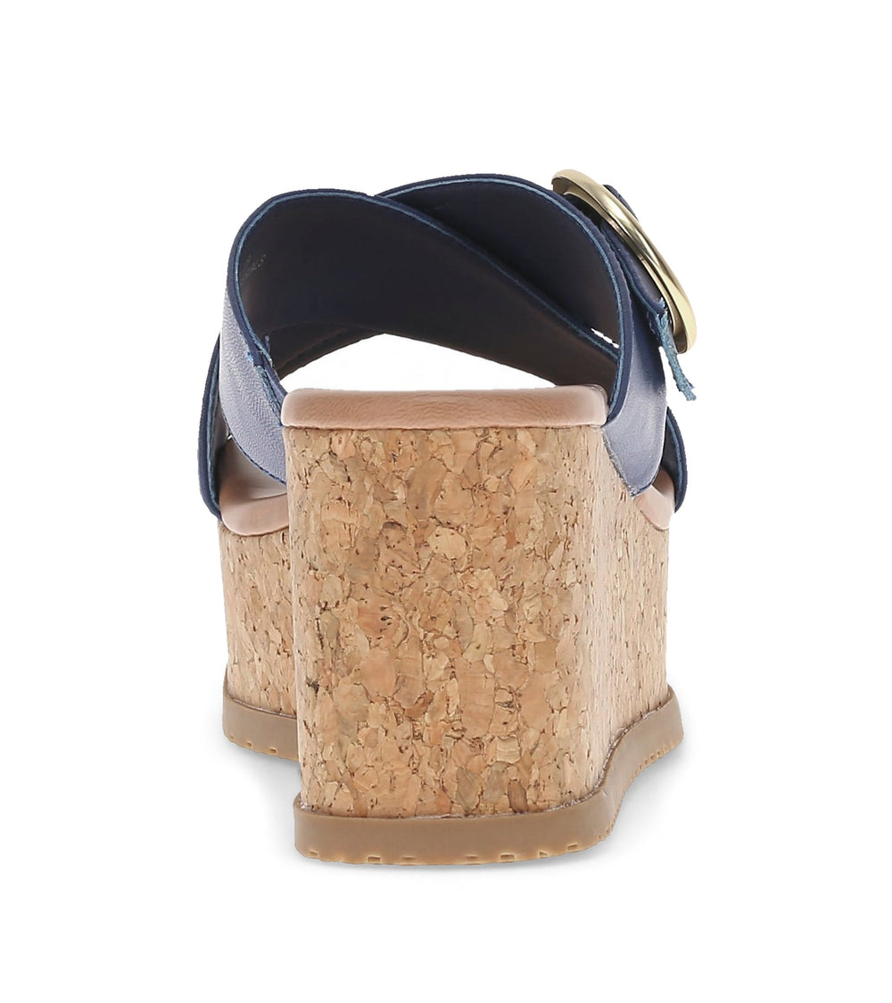 Sydney Wedge Sandal Navy - Women
