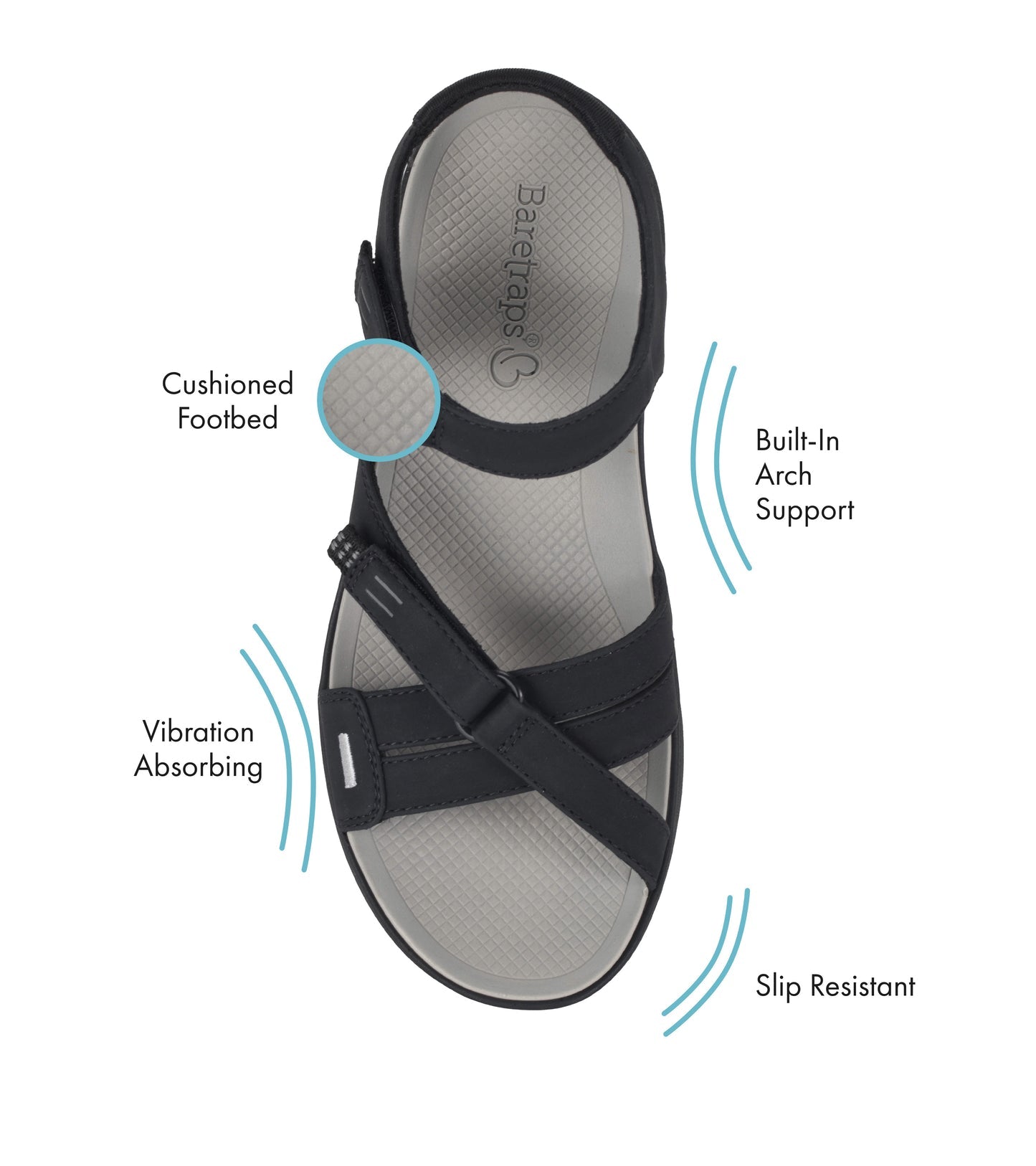 Tracey Sandal Black - Women