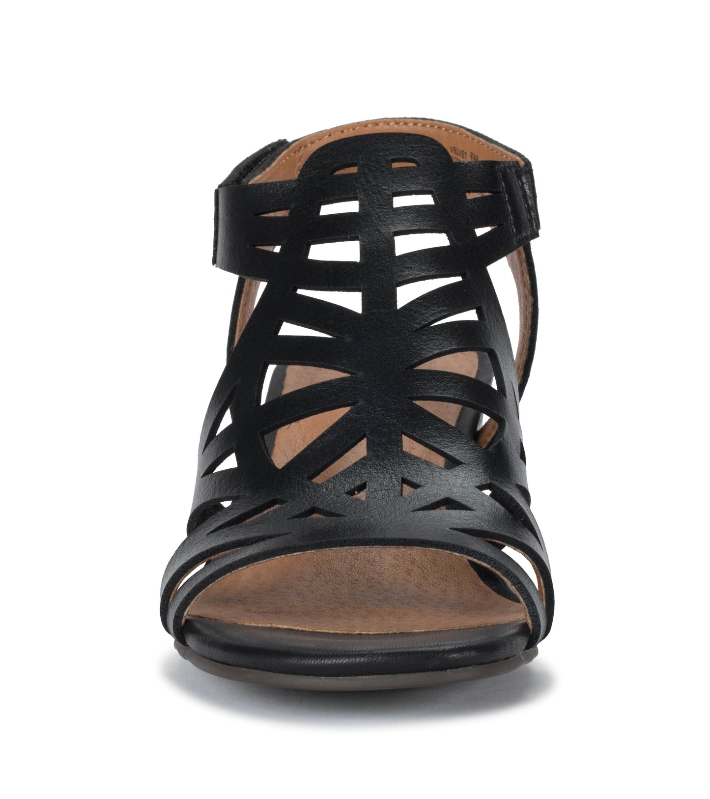 Velvet Block Heel Sandal Black - Women