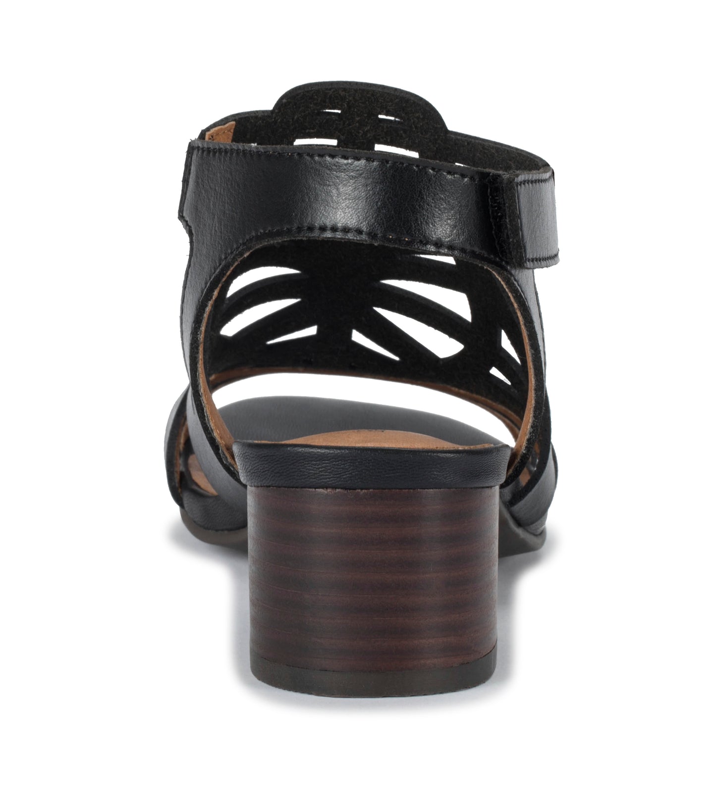 Velvet Block Heel Sandal Black - Women