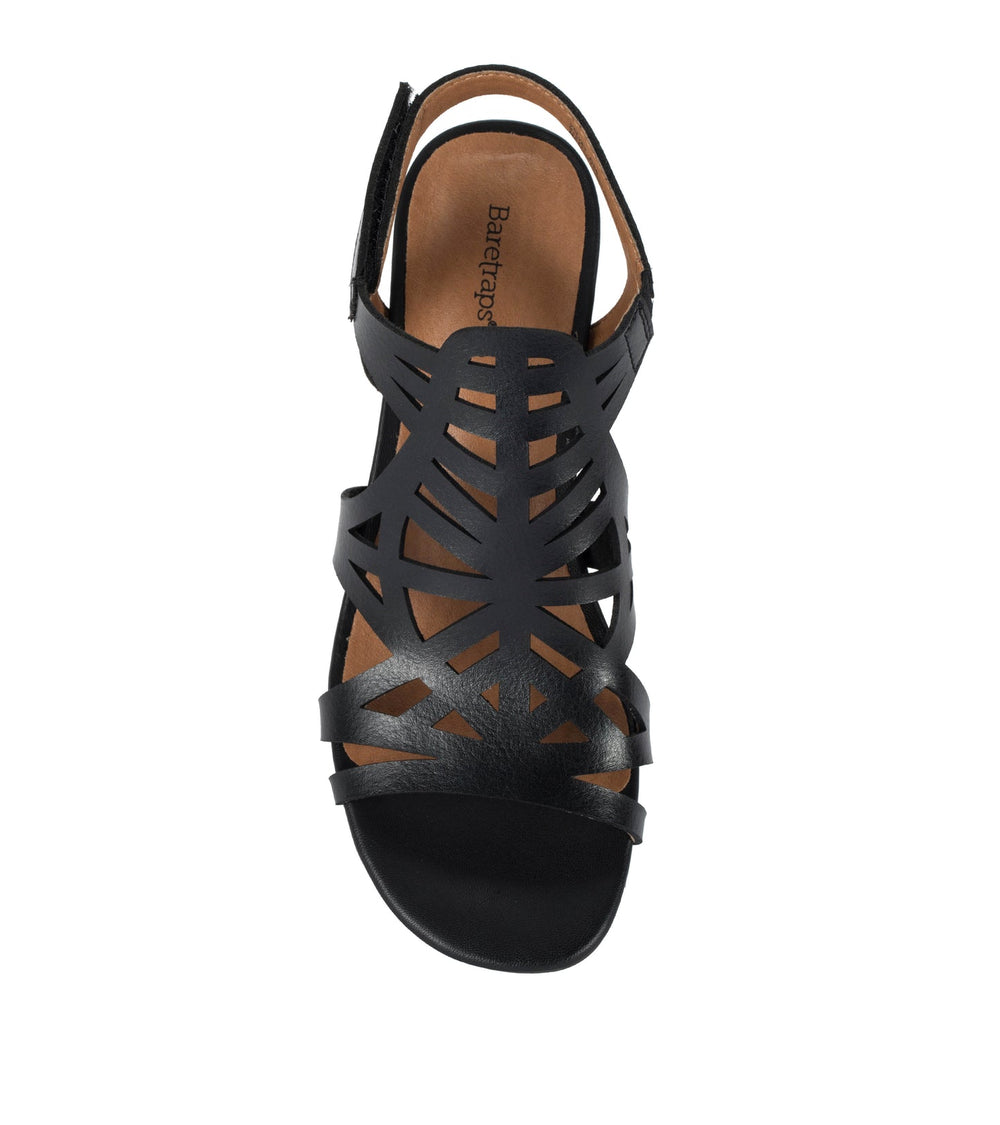 Velvet Block Heel Sandal Black - Women