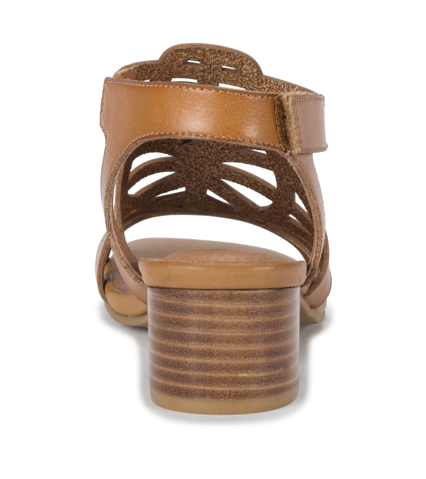 Velvet Block Heel Sandal Caramel - Women