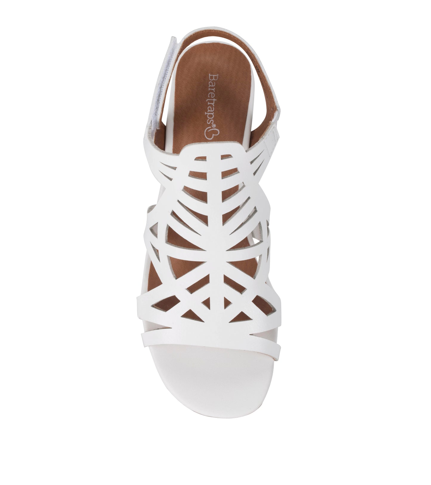 Velvet Block Heel Sandal White - Women