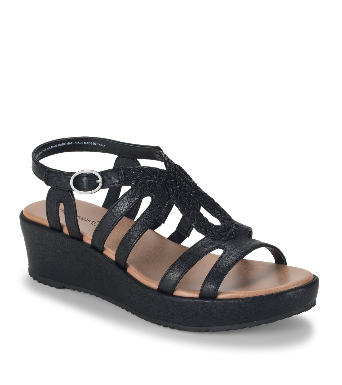 Wilma Wedge Sandal Black - Women