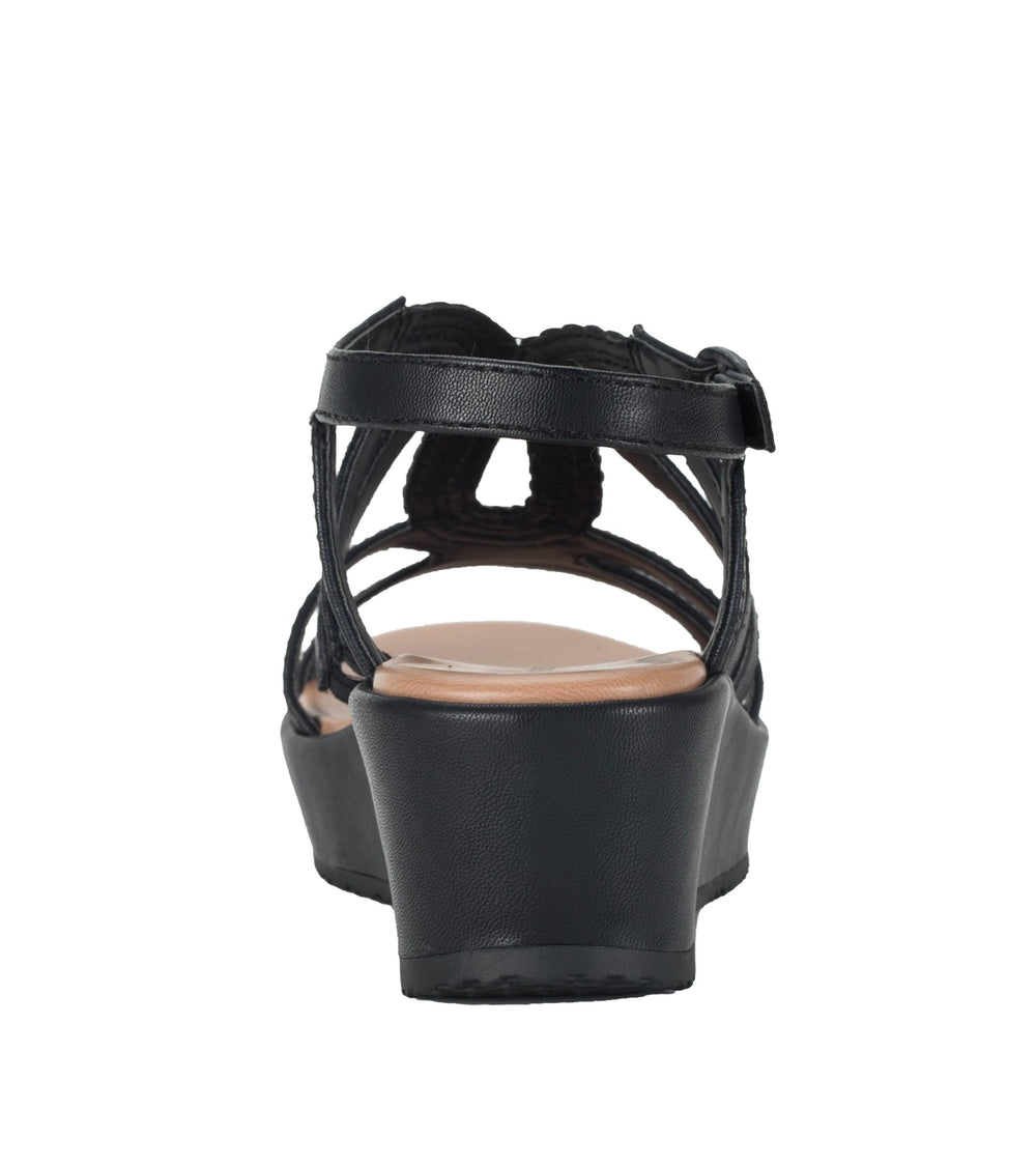 Wilma Wedge Sandal Black - Women
