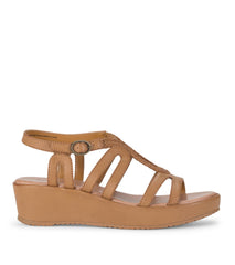 Wilma Wedge Sandal Caramel - Women