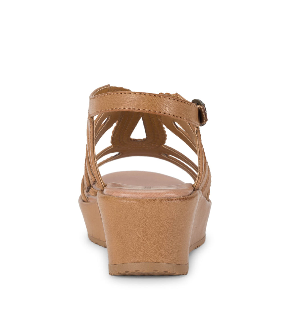 Wilma Wedge Sandal Caramel - Women