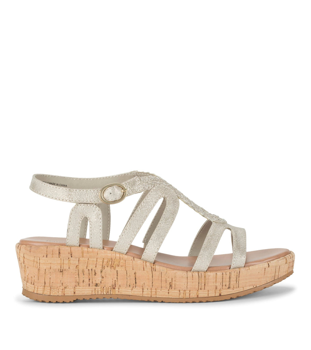 Wilma Wedge Sandal Champagne - Women