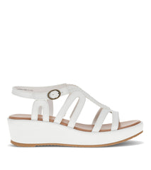 Wilma Wedge Sandal White - Women