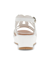 Wilma Wedge Sandal White - Women