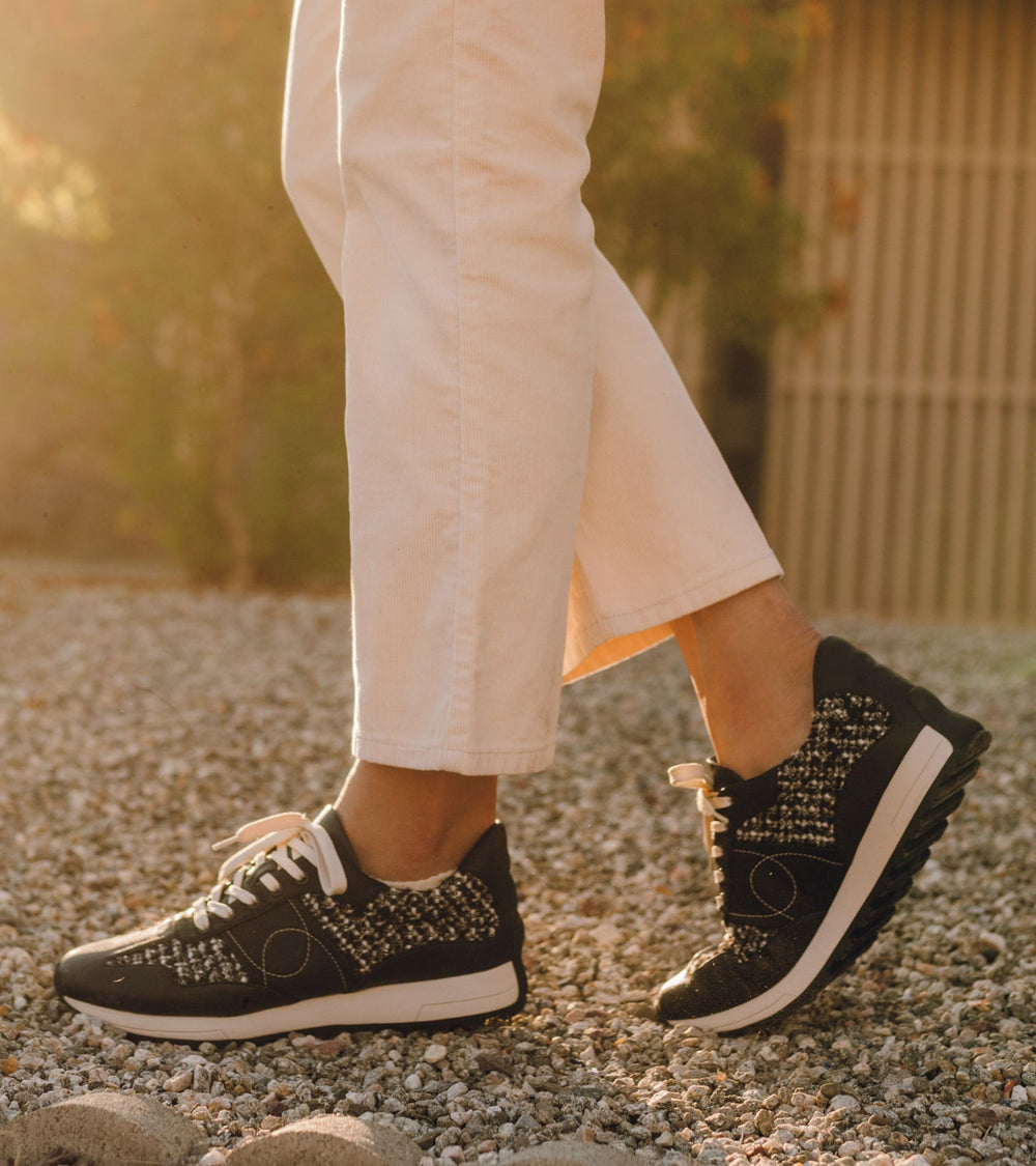 Gwenda Lace Up Sneaker Black Multi - Women