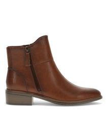 Alona Block Heel Bootie Cognac - Women
