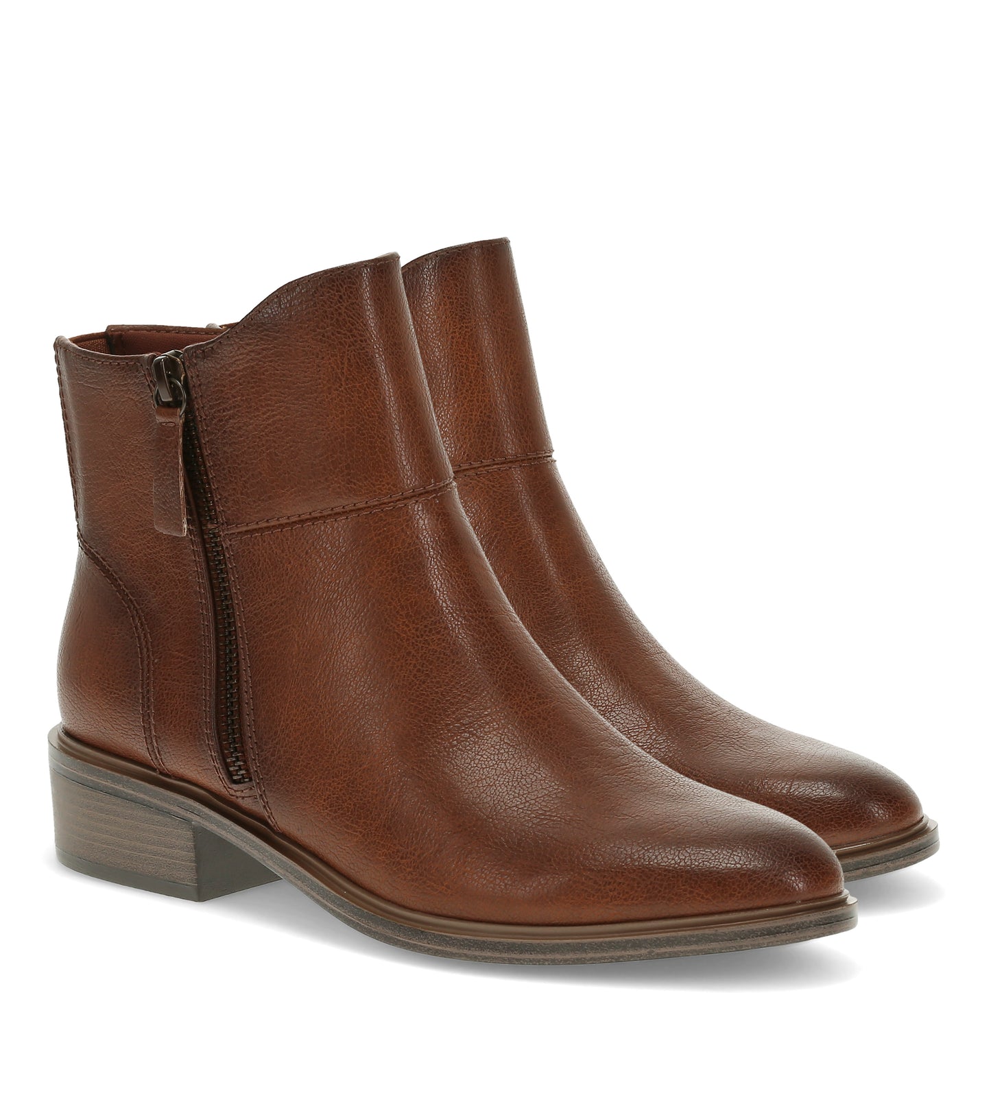Alona Block Heel Bootie Cognac - Women