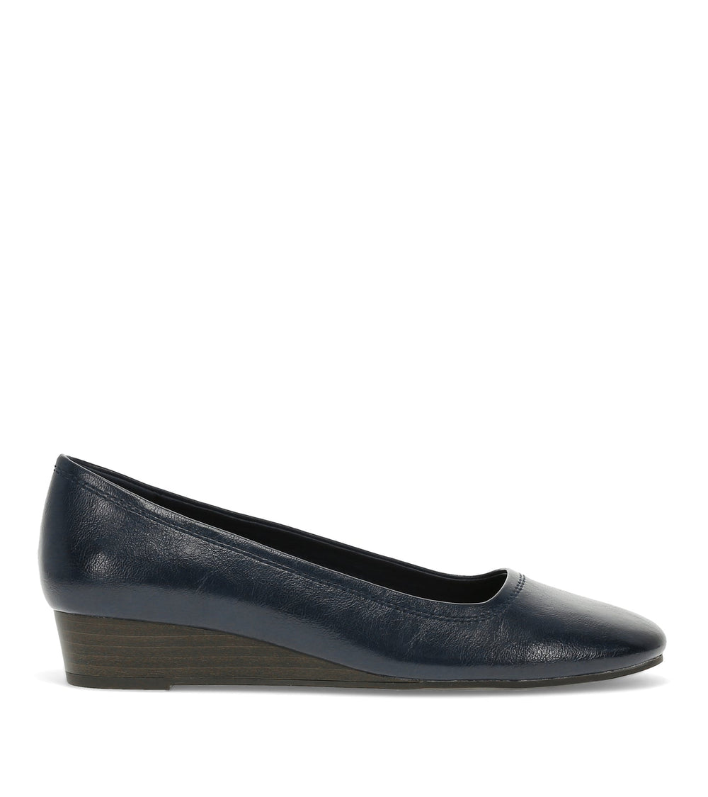 Covette Wedge Slip On Dark Navy - Women