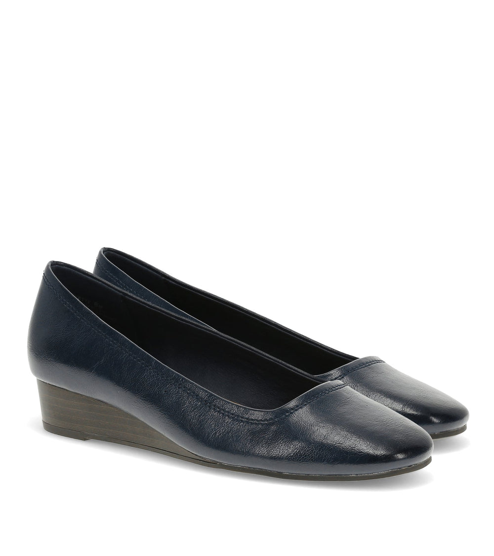 Covette Wedge Slip On Dark Navy - Women
