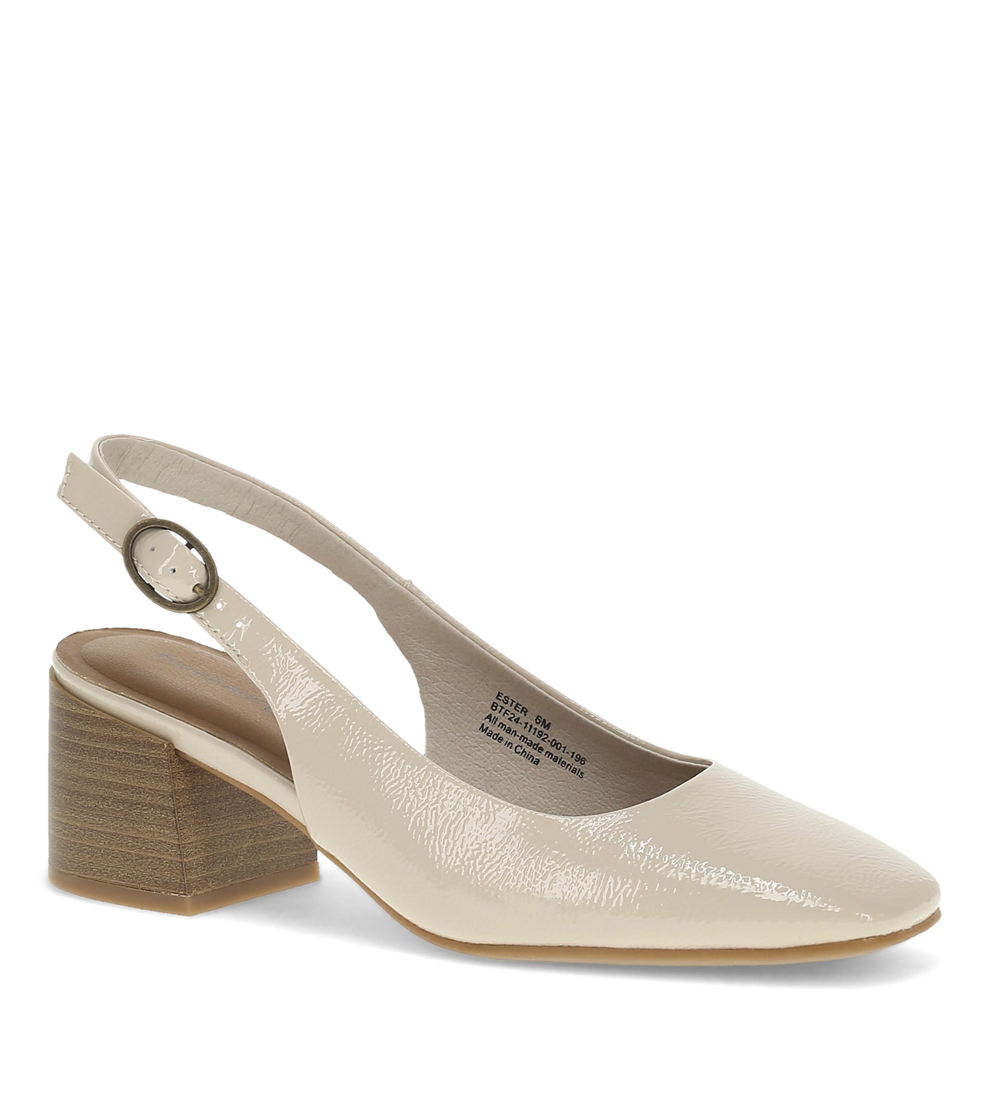 Ester Block Heel Slingback Pump Ivory - Women