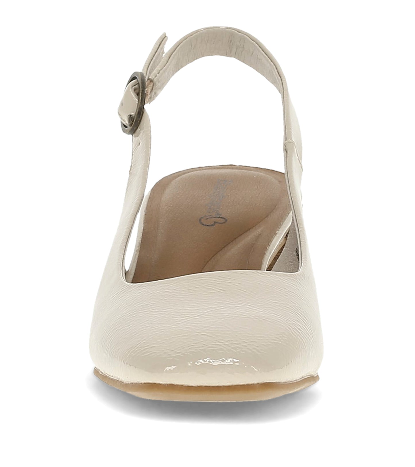 Ester Block Heel Slingback Pump Ivory - Women