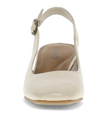 Ester Block Heel Slingback Pump Ivory - Women
