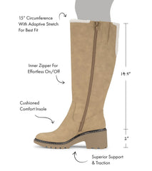 Dalary Tall Boot Cognac - Women