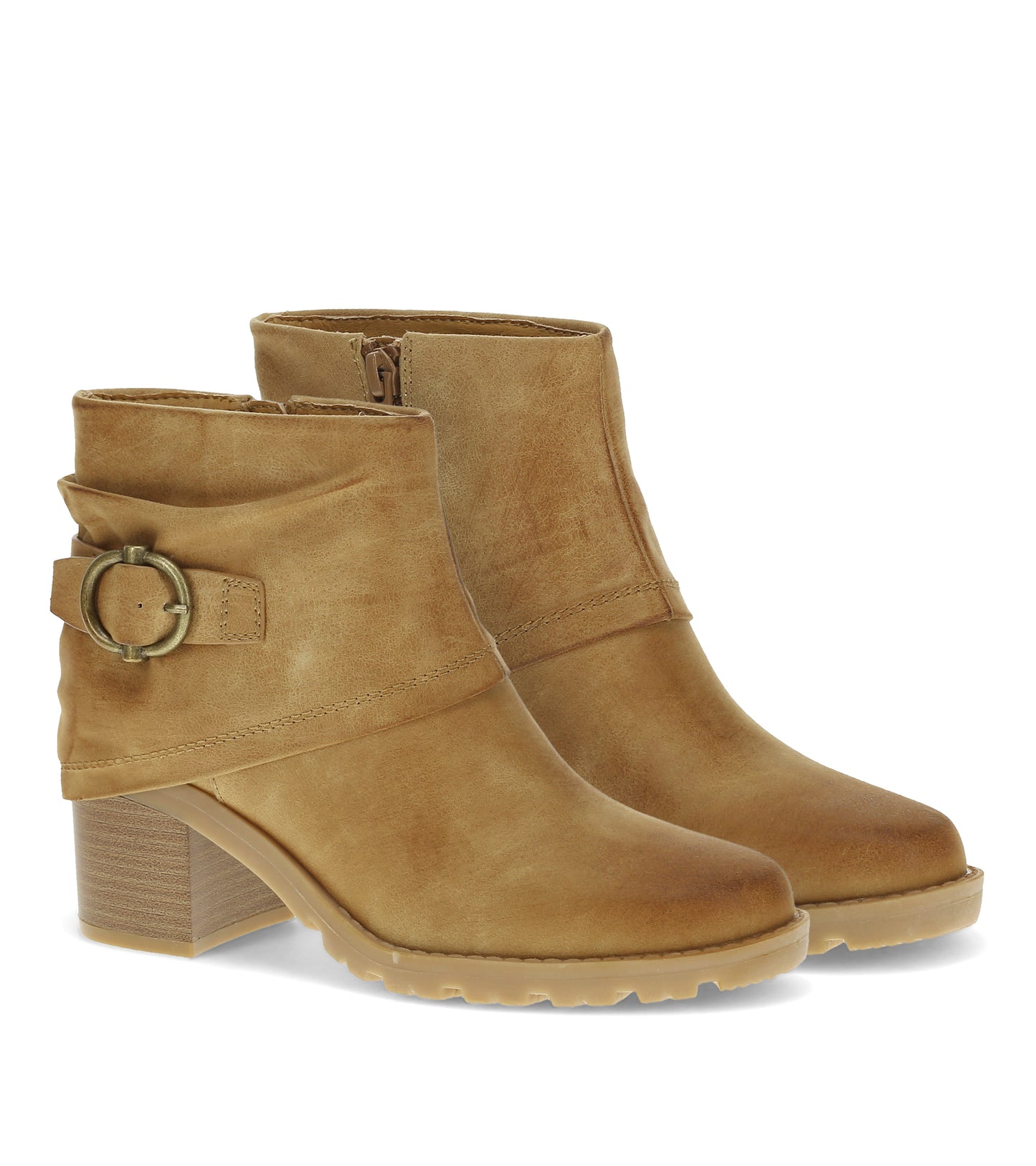Deborah Block Heel Bootie Sand - Women