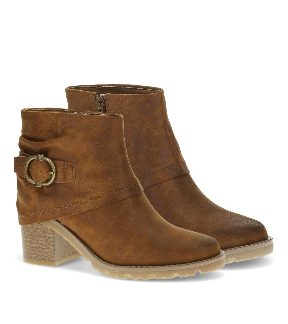 Deborah Block Heel Bootie Toffee - Women