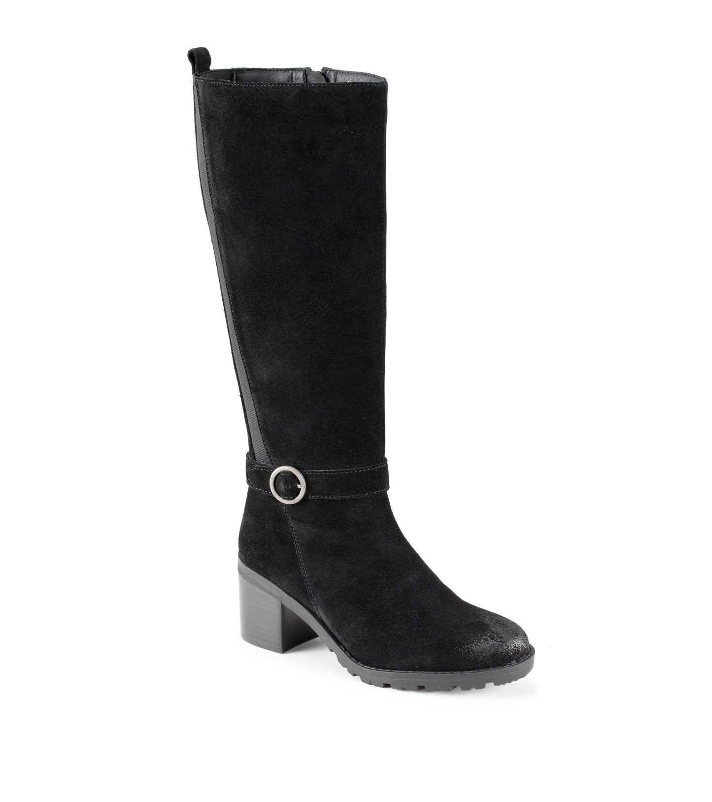 Della Tall Boot Black Suede - Women