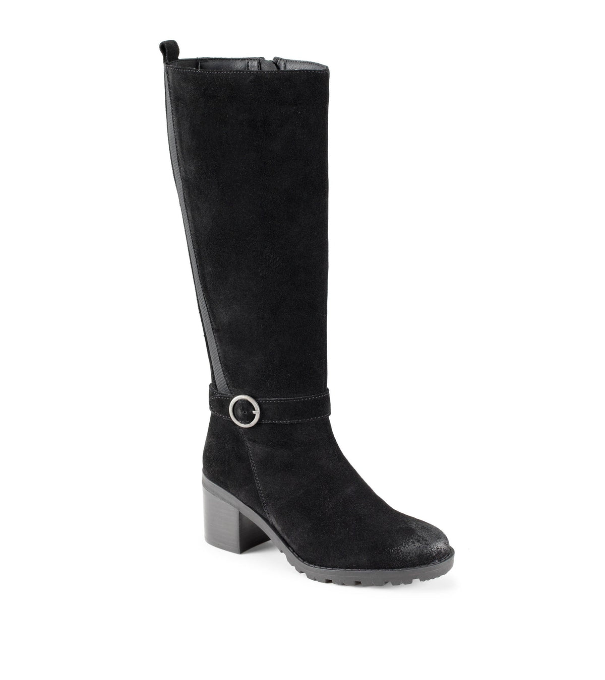 Della Tall Boot Black Suede - Women