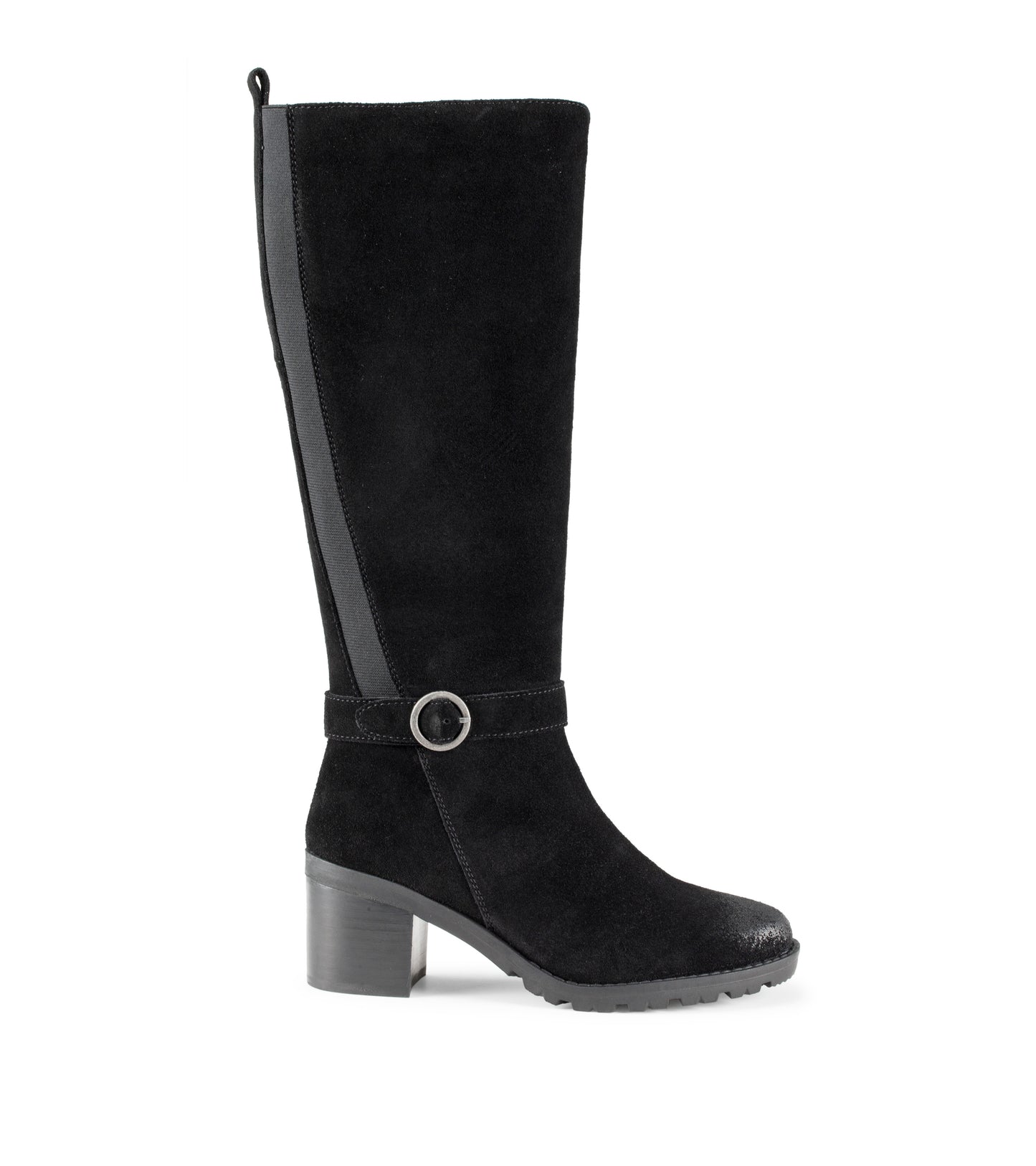 Della Tall Boot Black Suede - Women