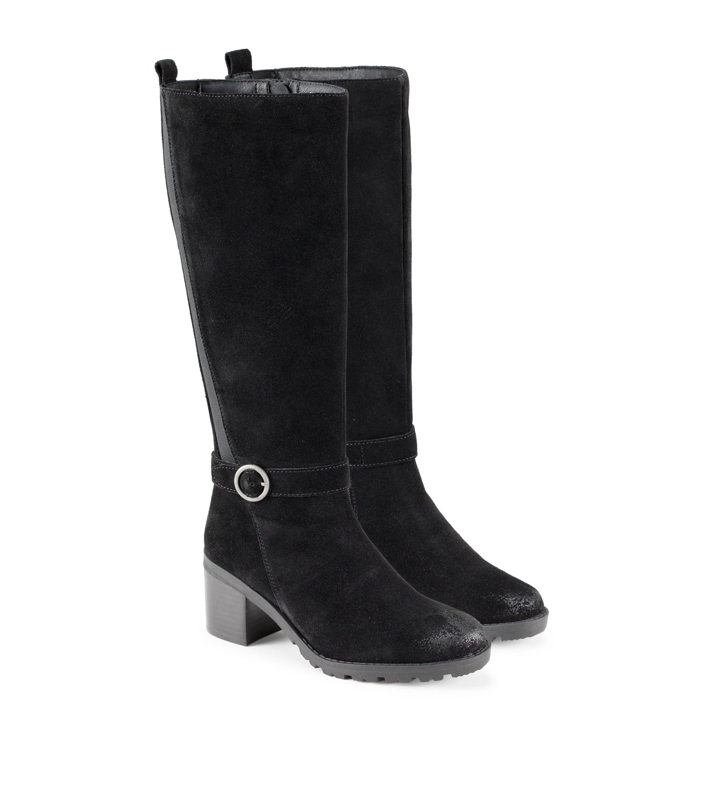 Della Tall Boot Black Suede - Women