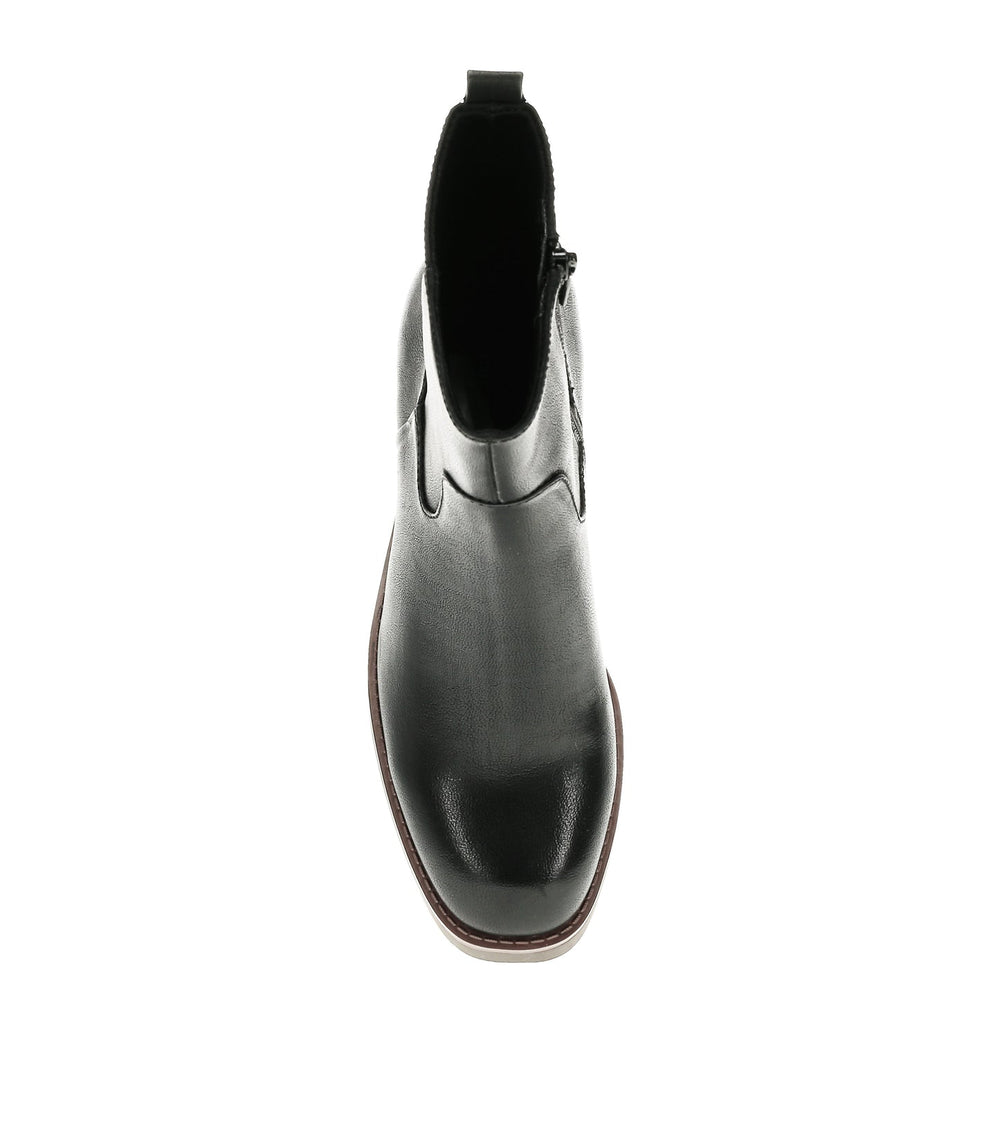 Giana Heeled Midi Boot Black - Women