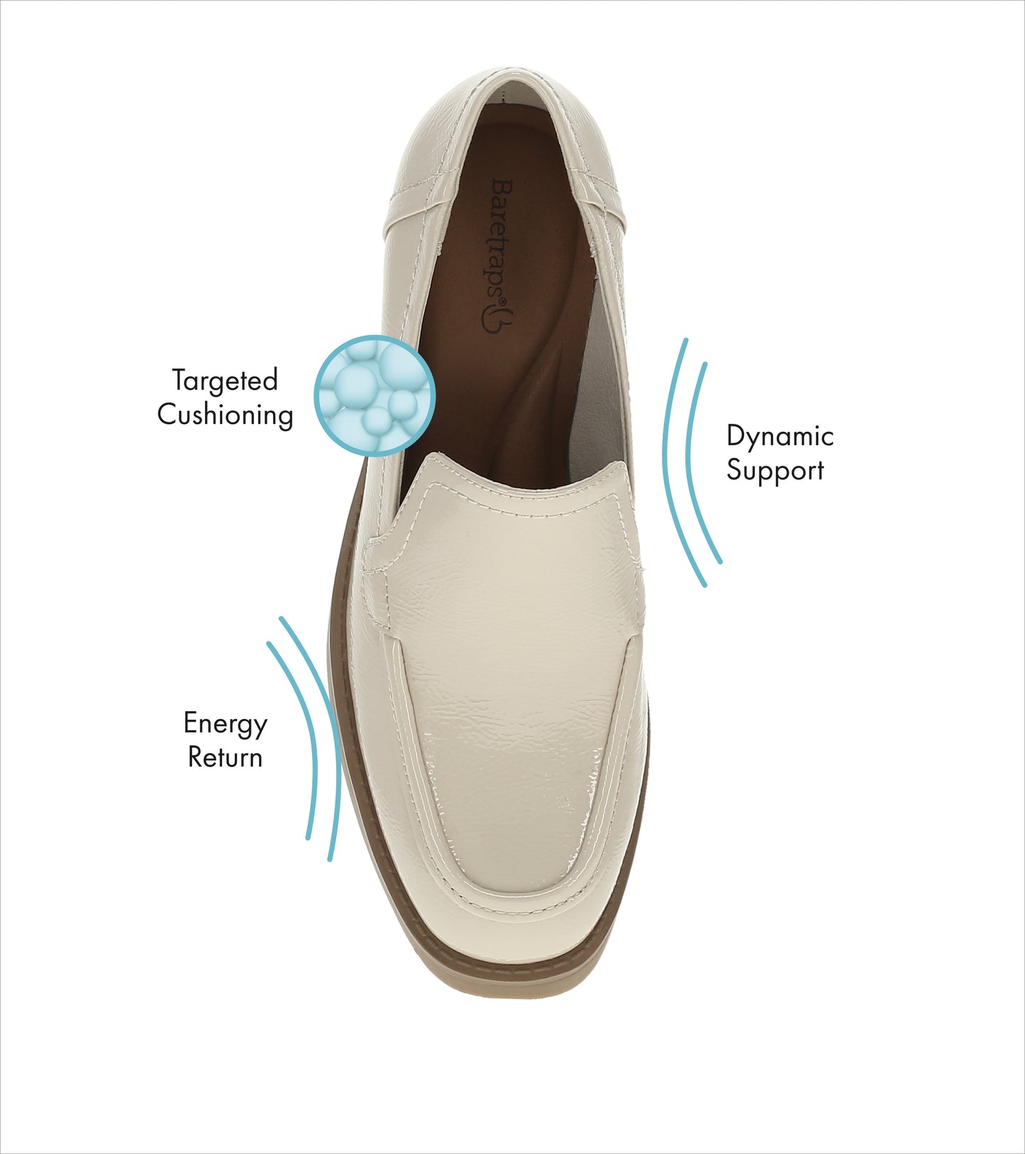 Gretel Block Heel Loafer Ivory - Women