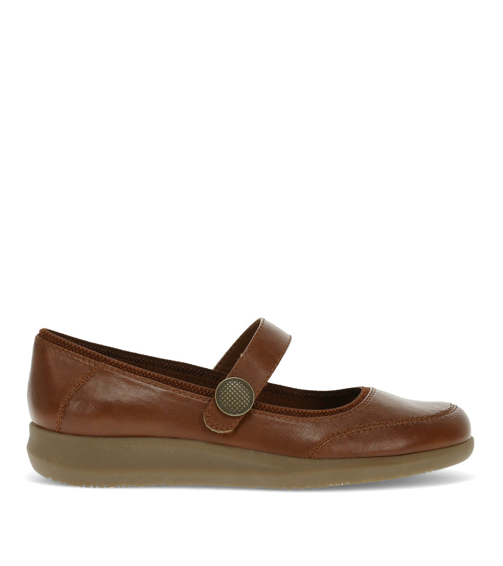 Joesie Mary Jane Flat Mahogany - Women