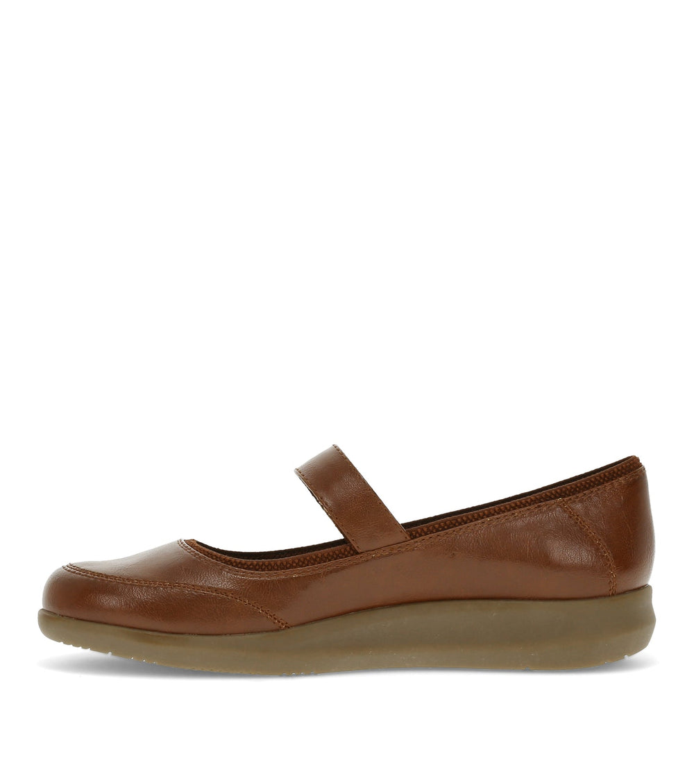 Joesie Mary Jane Flat Mahogany - Women