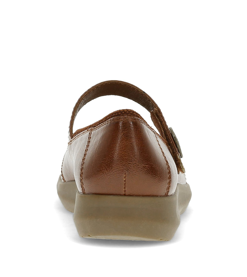 Joesie Mary Jane Flat Mahogany - Women