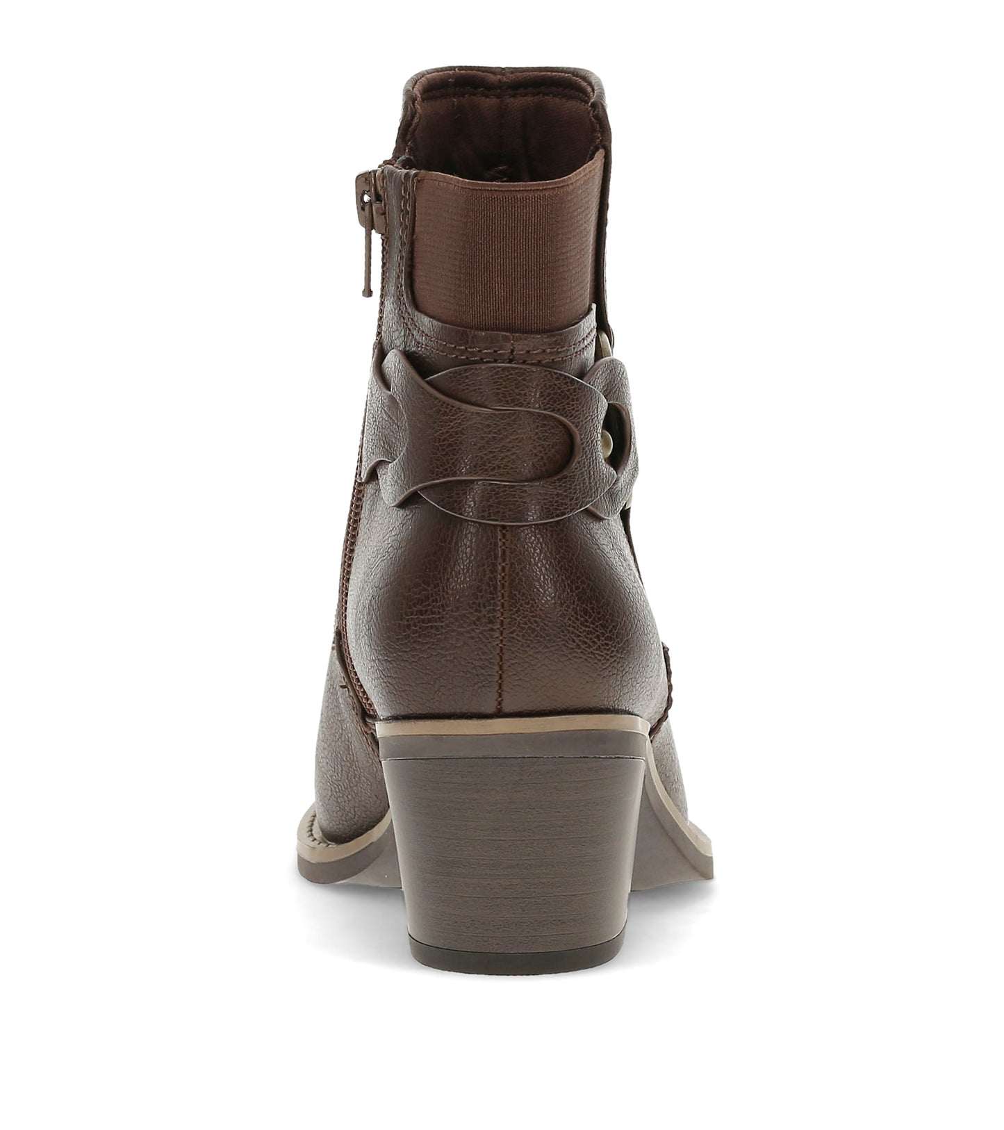 Luella Block Heel Bootie Dark Brown - Women
