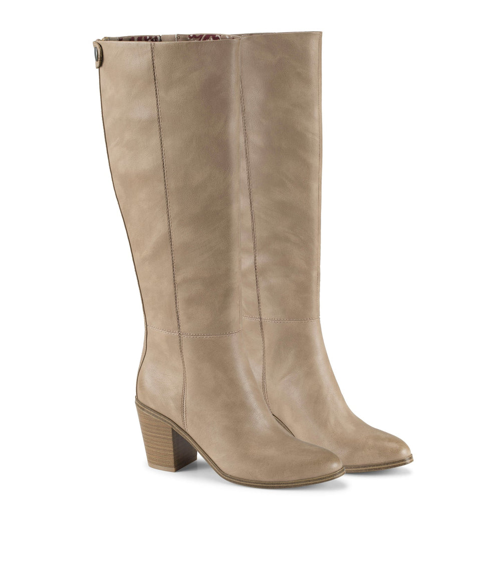 Kiara Tall Boot Light Mushroom - Women
