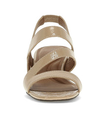 Posha Block Heel Sandal Latte Patent - Women