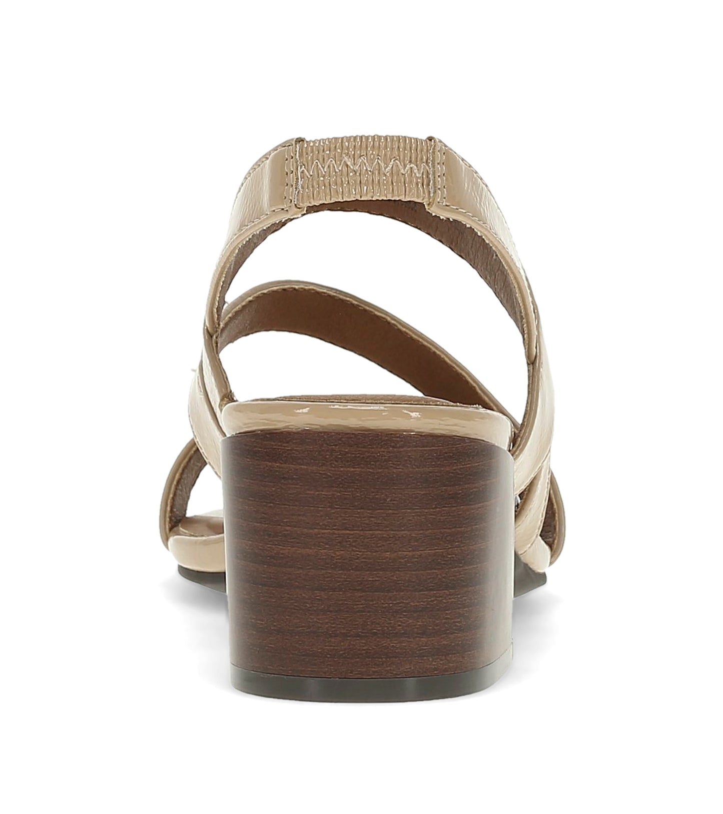 Posha Block Heel Sandal Latte Patent - Women