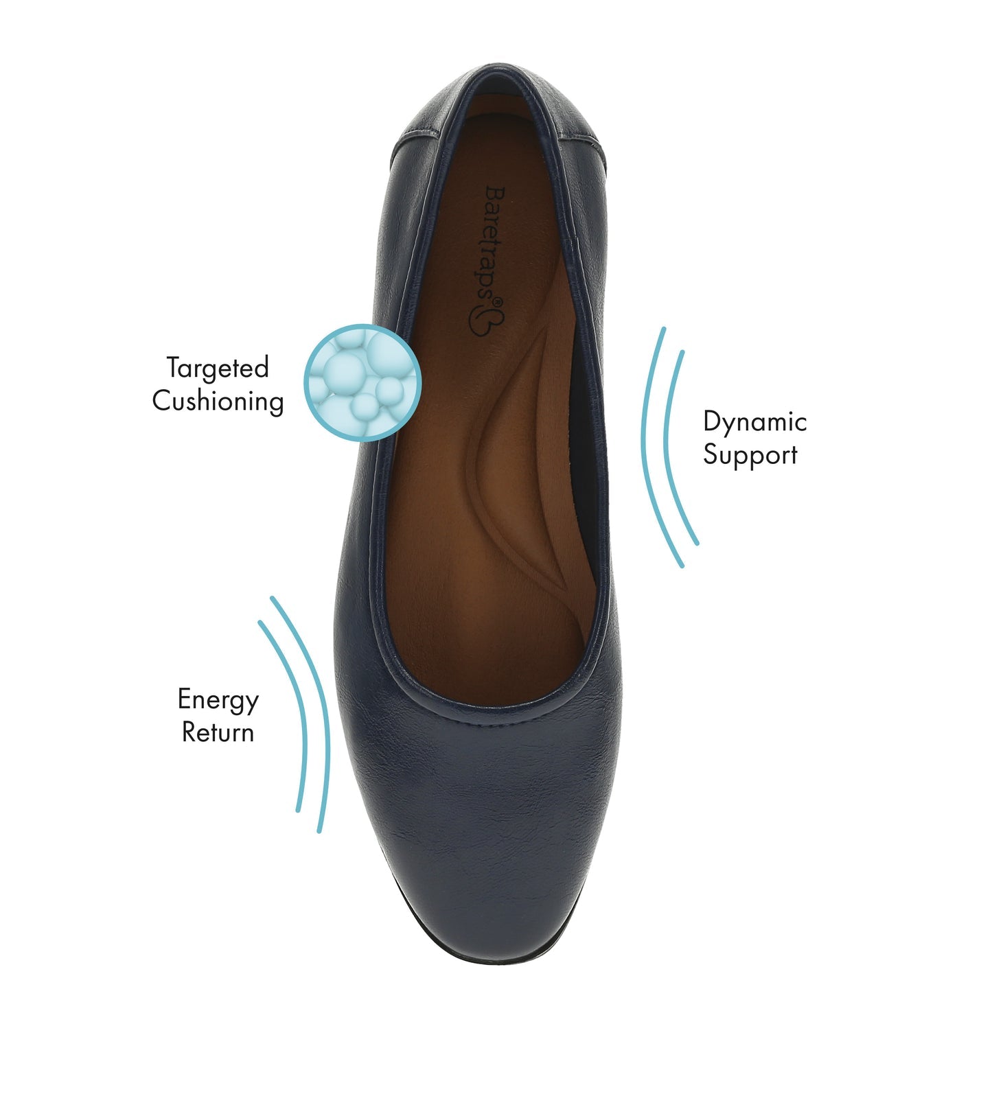 Tania Casual Flat Dark Navy - Women