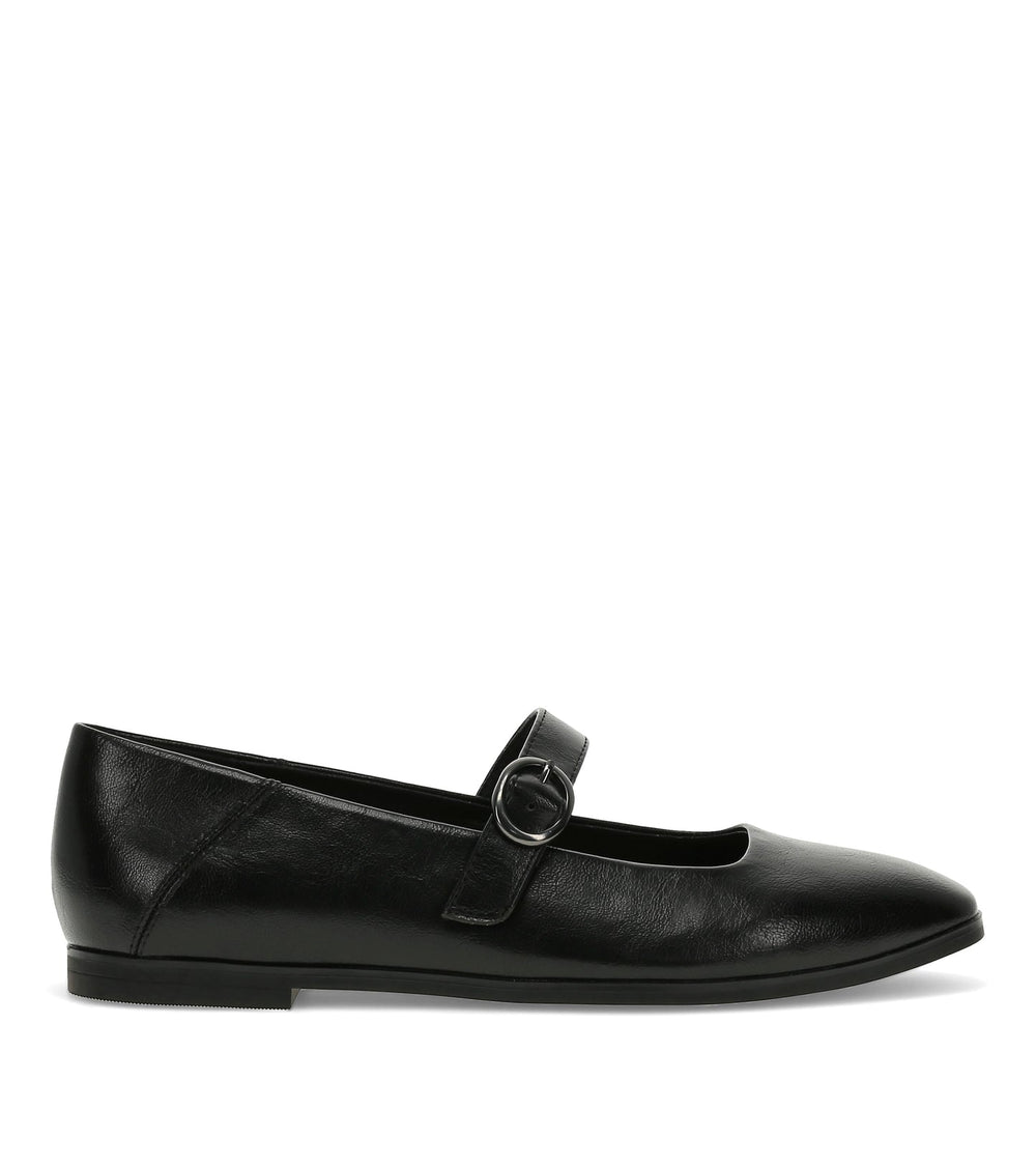 Teagan Mary Jane Flat Black - Women