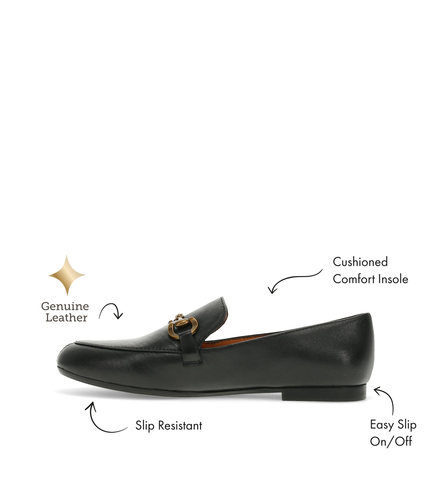 Wyatt Loafer Black Leather - Women