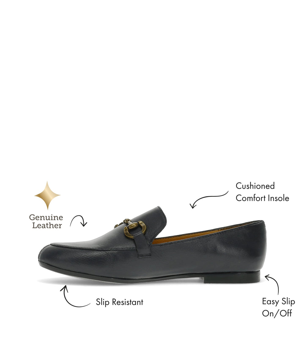Wyatt Loafer Navy Leather - Women
