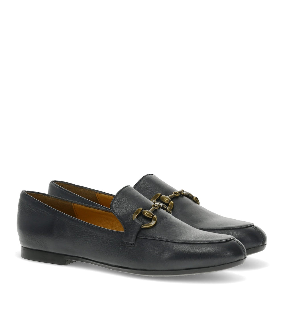 Wyatt Loafer Navy Leather - Women