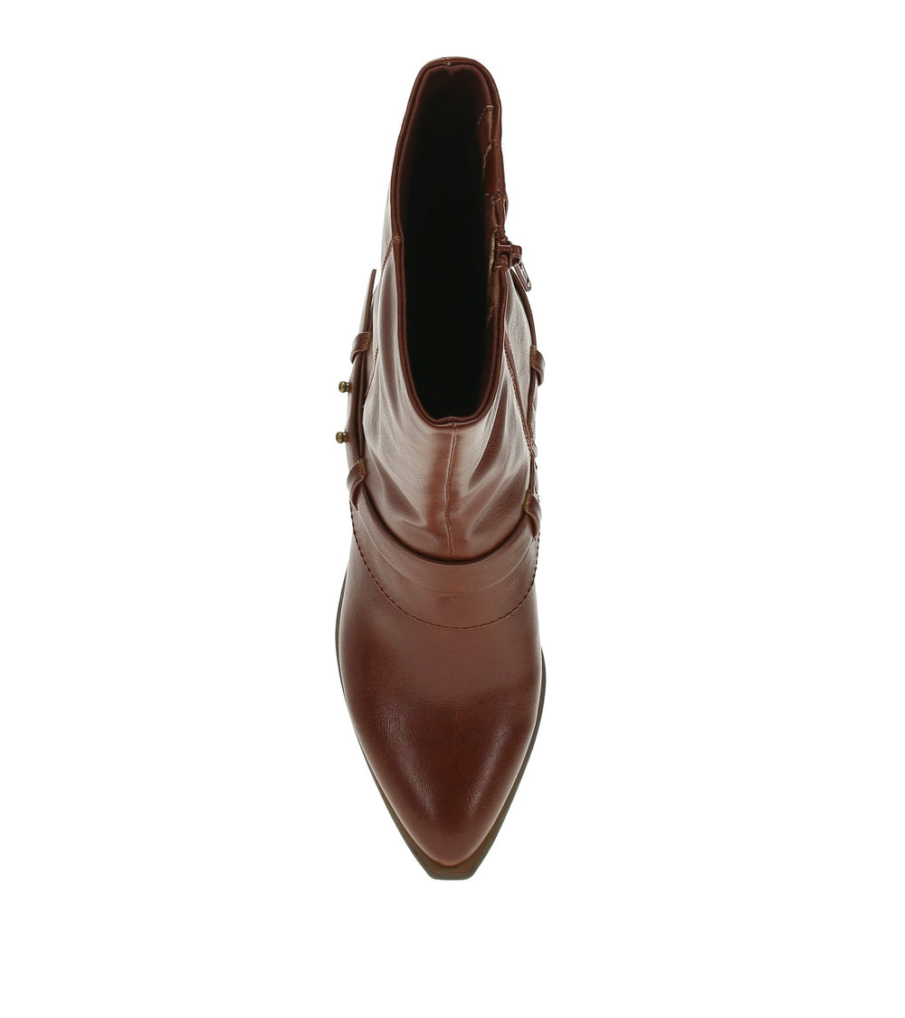 Yamura Midi Boot Mahogany - Women