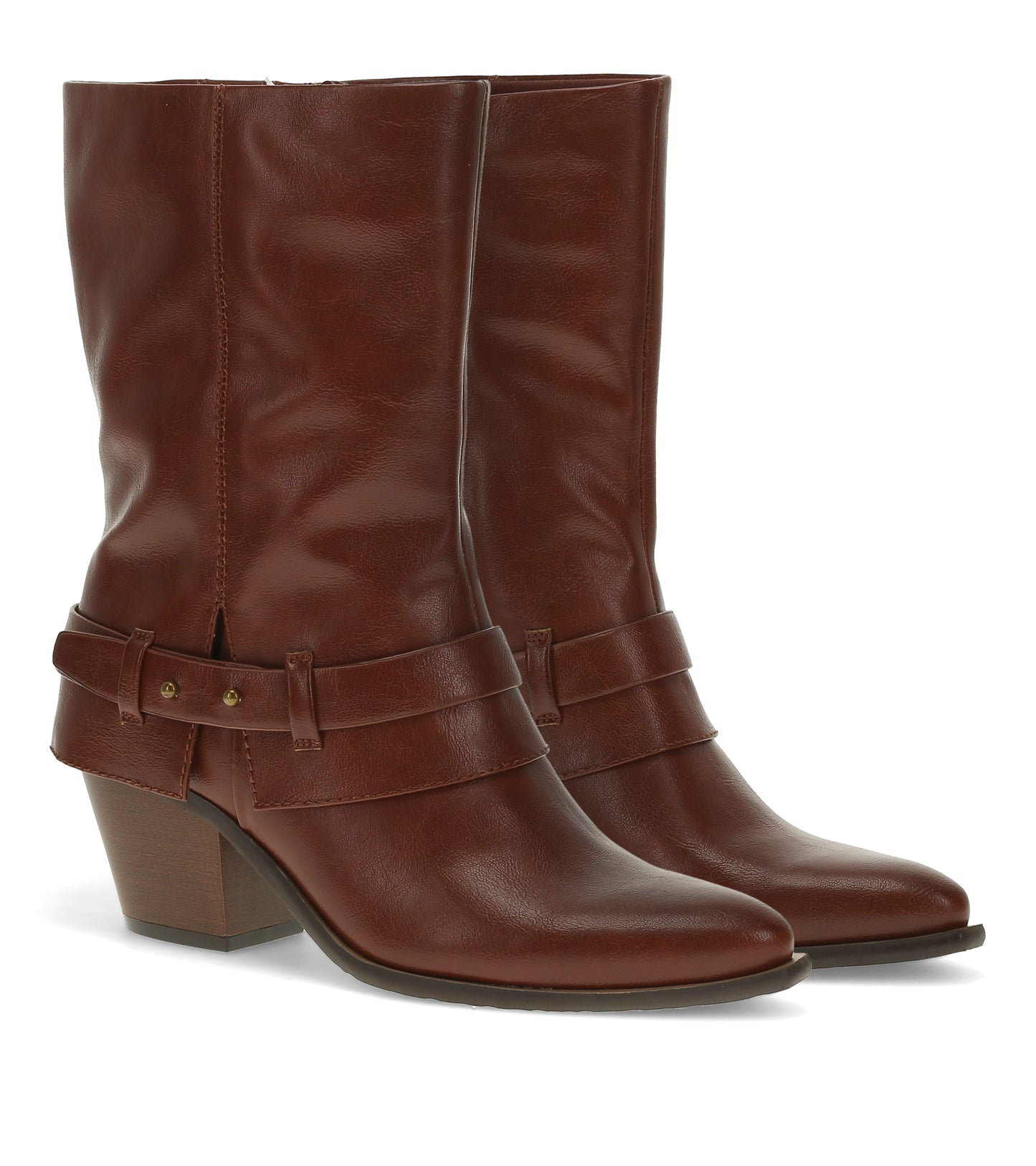 Yamura Midi Boot Mahogany - Women