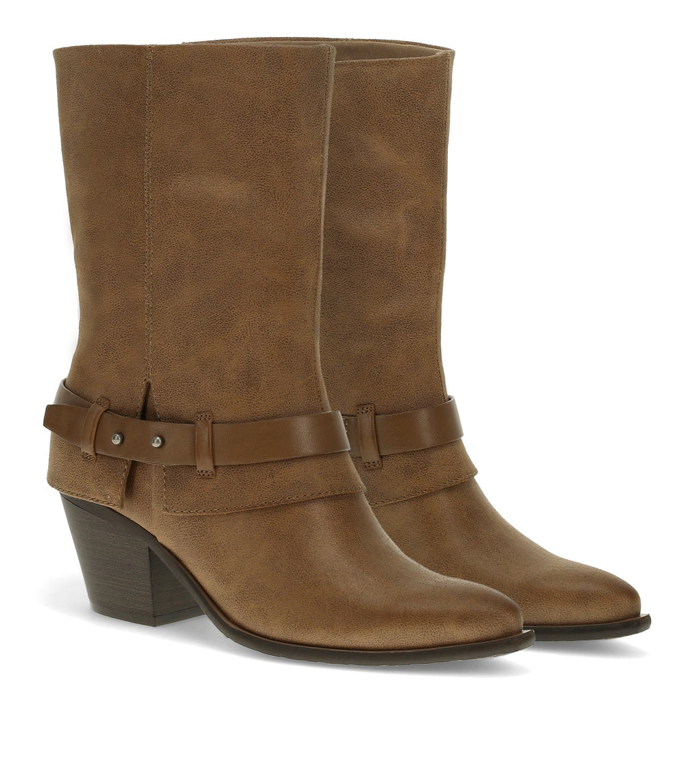 Yamura Midi Boot Taupe - Women