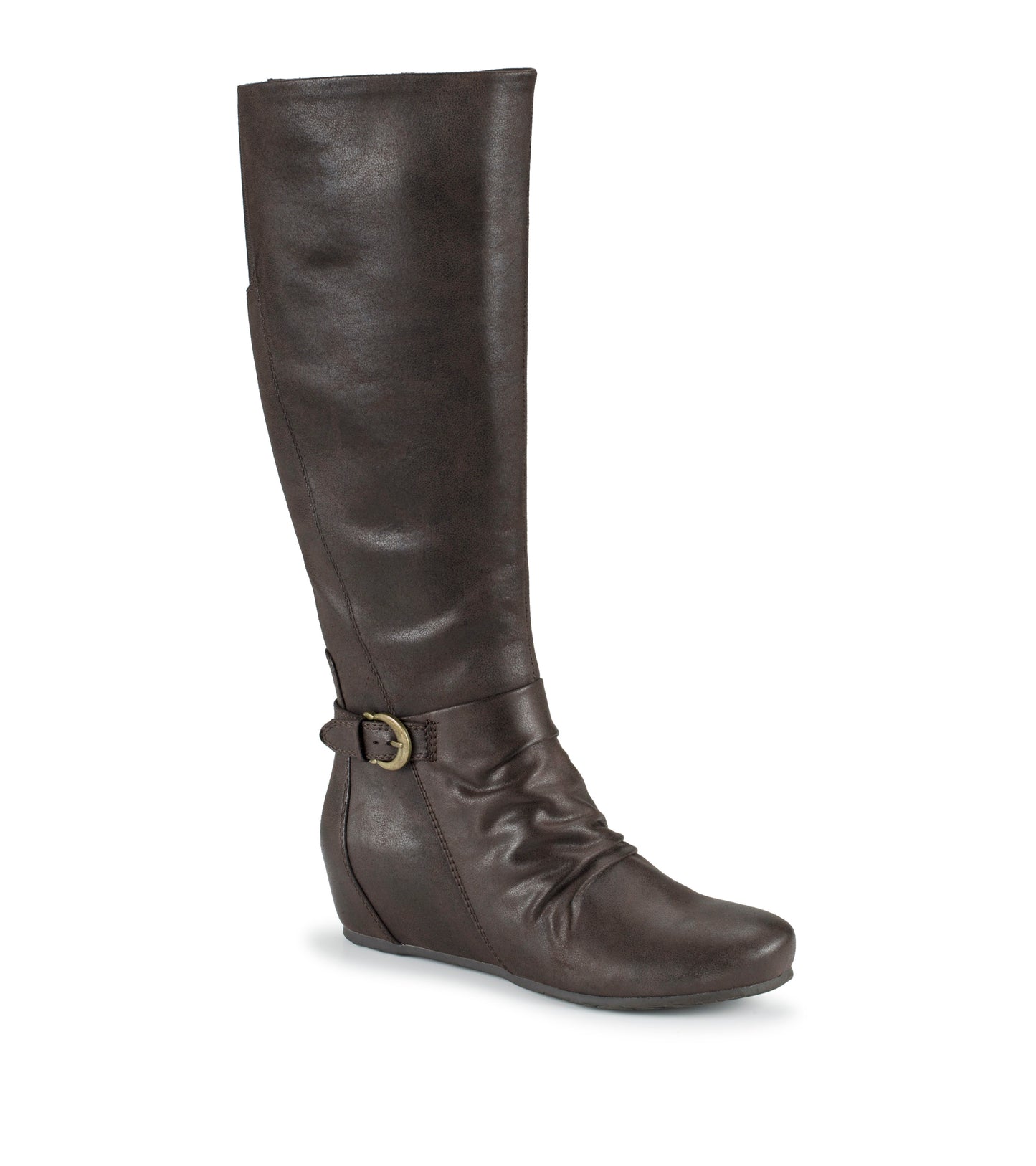 Sammy Tall Wedge Boot Dark Brown - Women