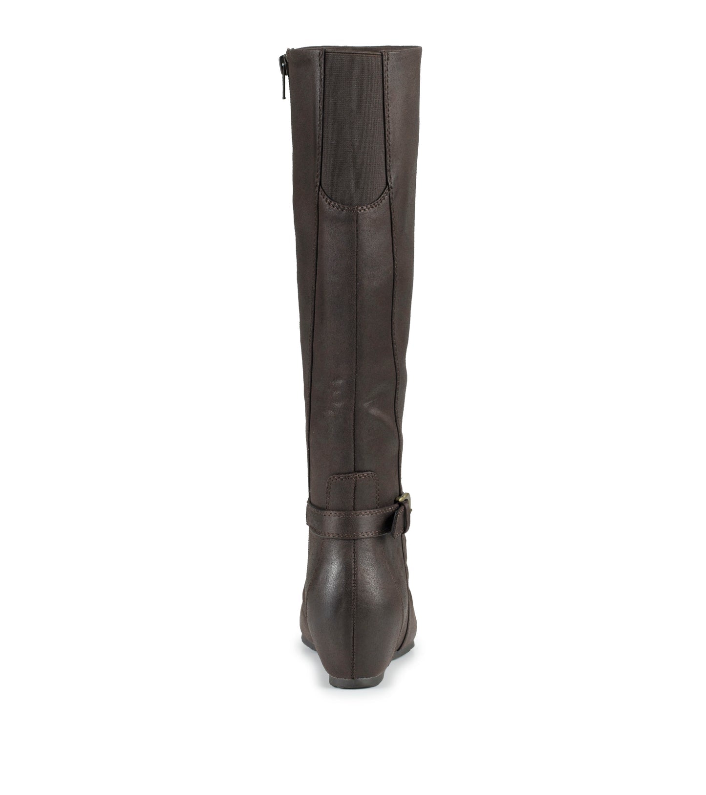Sammy Tall Wedge Boot Dark Brown - Women