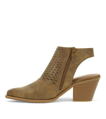 Yangley Block Heel Bootie Gold - Women