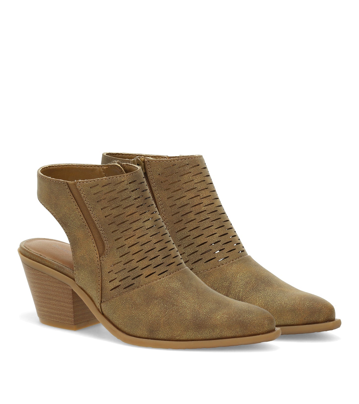 Yangley Block Heel Bootie Gold - Women